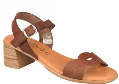 Πέδιλα γυναικεία | Δερμάτινα | Υφαντίδης | 124703 | Κάμελ - Υφαντίδης - 